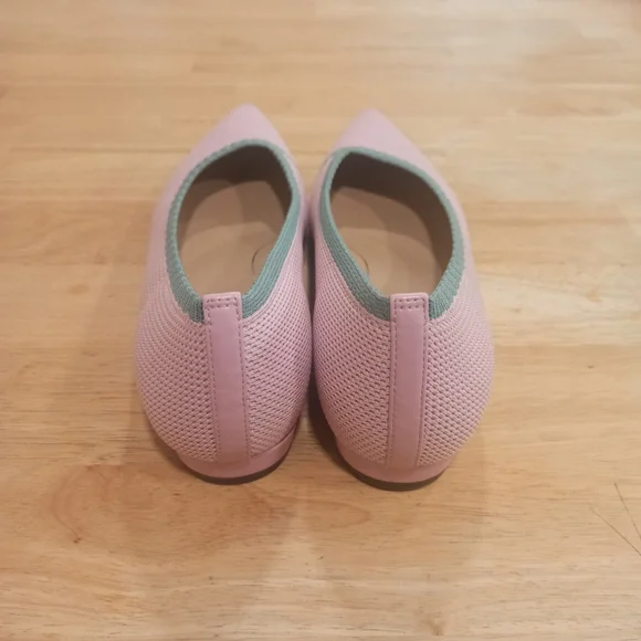 Vionic Dahlia Pointed Toe Ballet Flats Comfort Shoes cameo Pink Sz 9.5 New - Picture 3 of 14